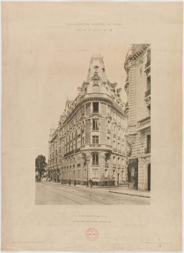 1900 : immeuble de l'architecte Edouard Perronne, 8 rue Danton