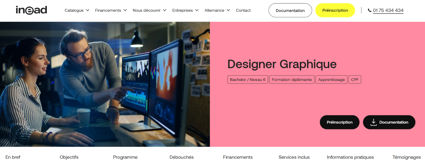 Inead le bachelor designer graphique