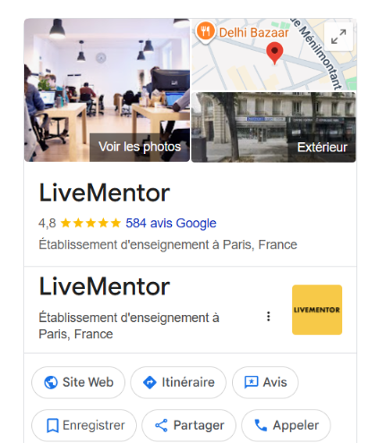 LiveMentor avis clients