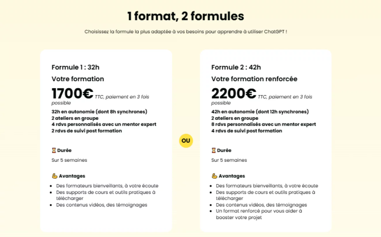 formation IA tarifs CréActifs