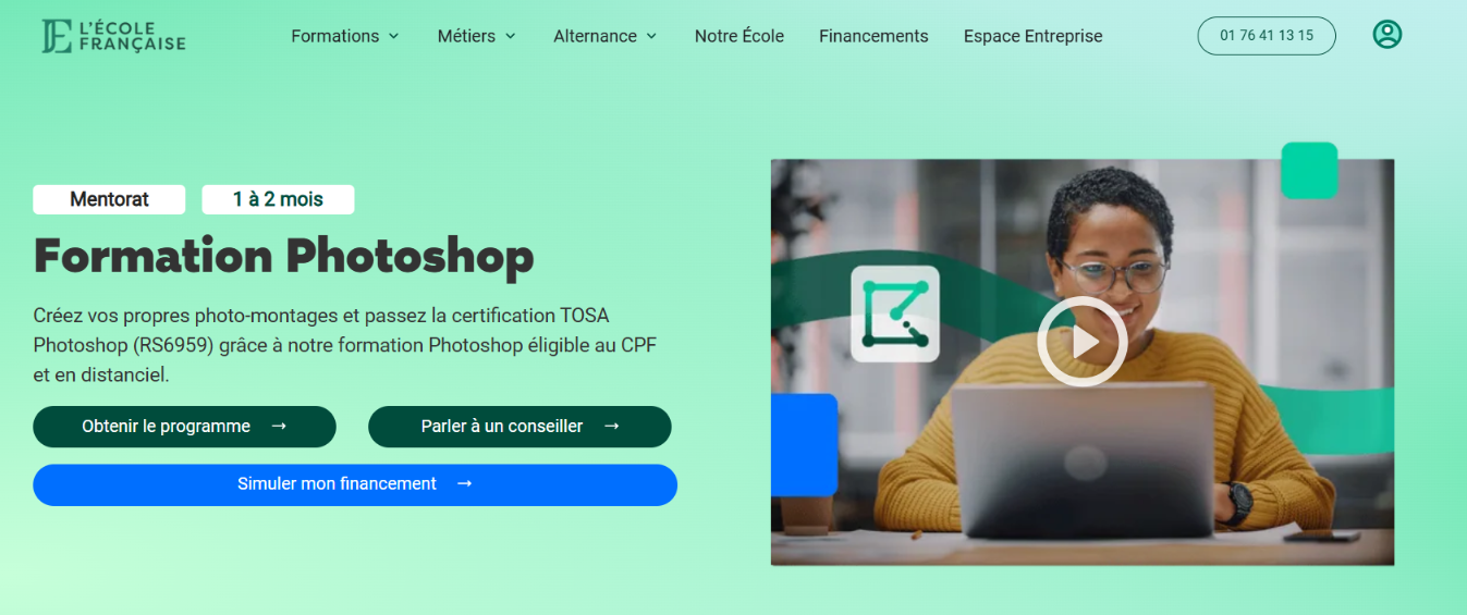Formation Photoshop L'École Française