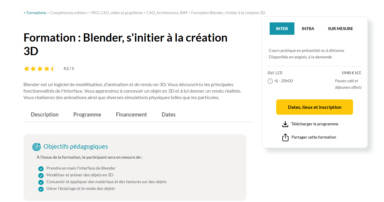formation Blender ORSYS