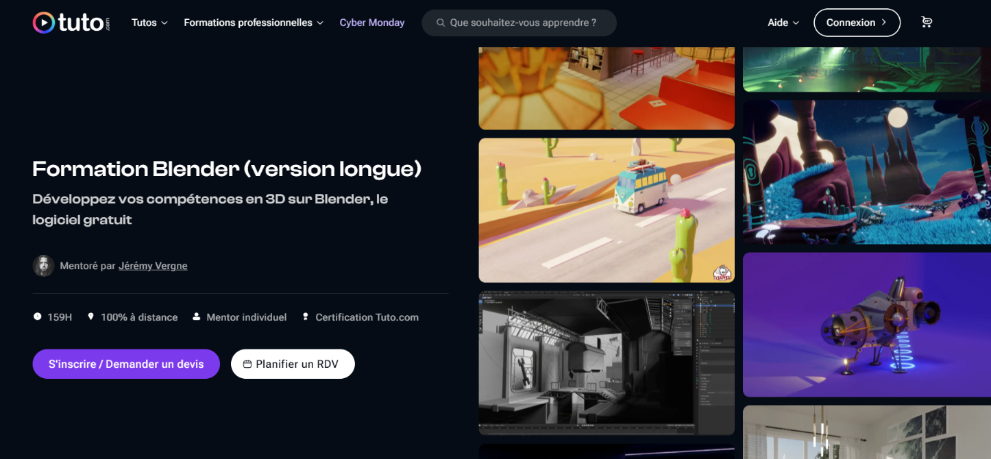 formation Blender de Tuto.com