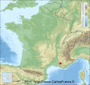 Ansouis (Vaucluse) carte