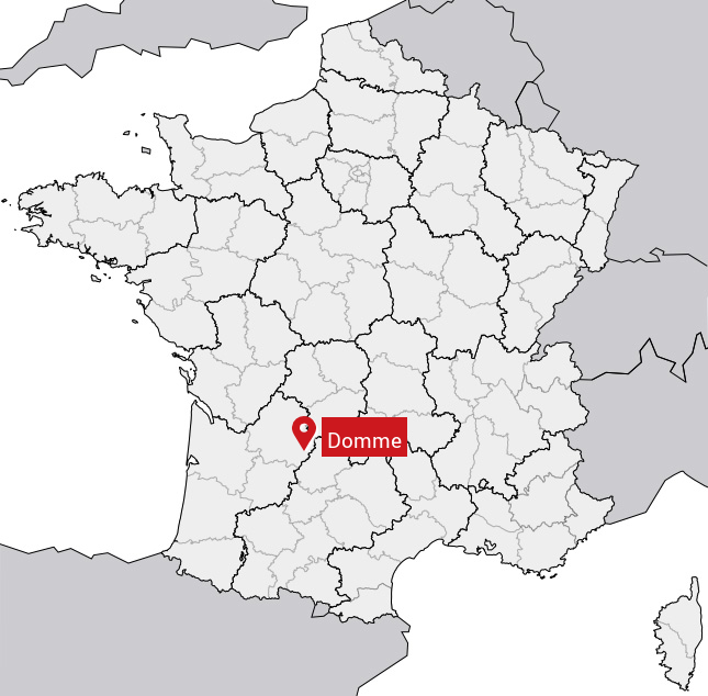 Domme (Dordogne) carte