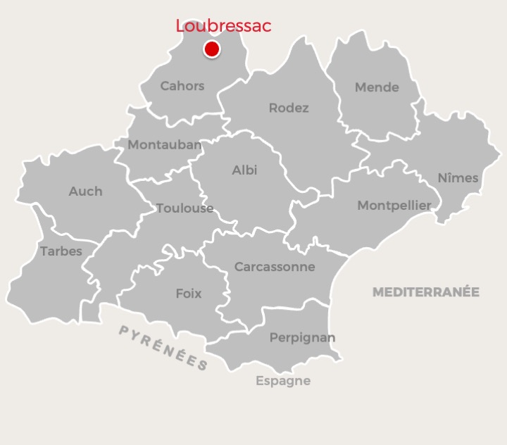 Loubressac (Lot) carte