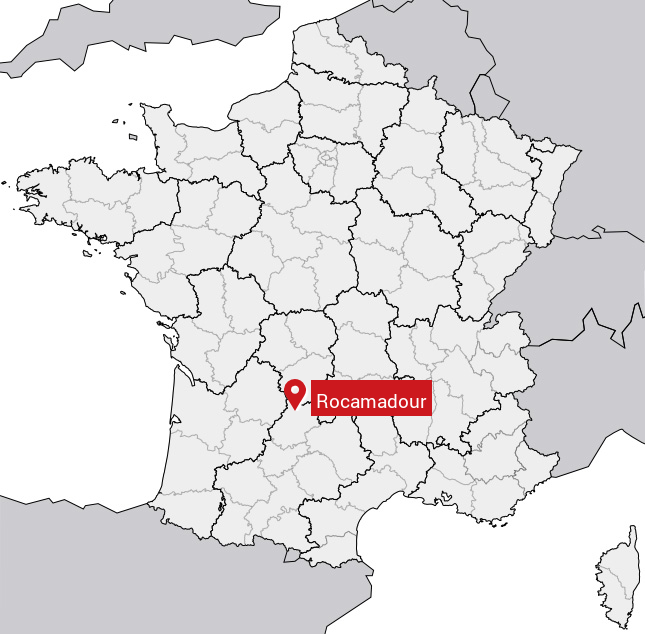 Rocamadour (Lot) carte