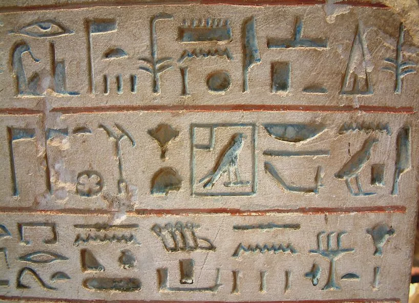 hieroglyphes invention ecriture