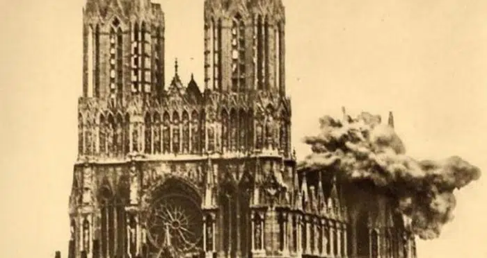 Cathedrale Reims guerre