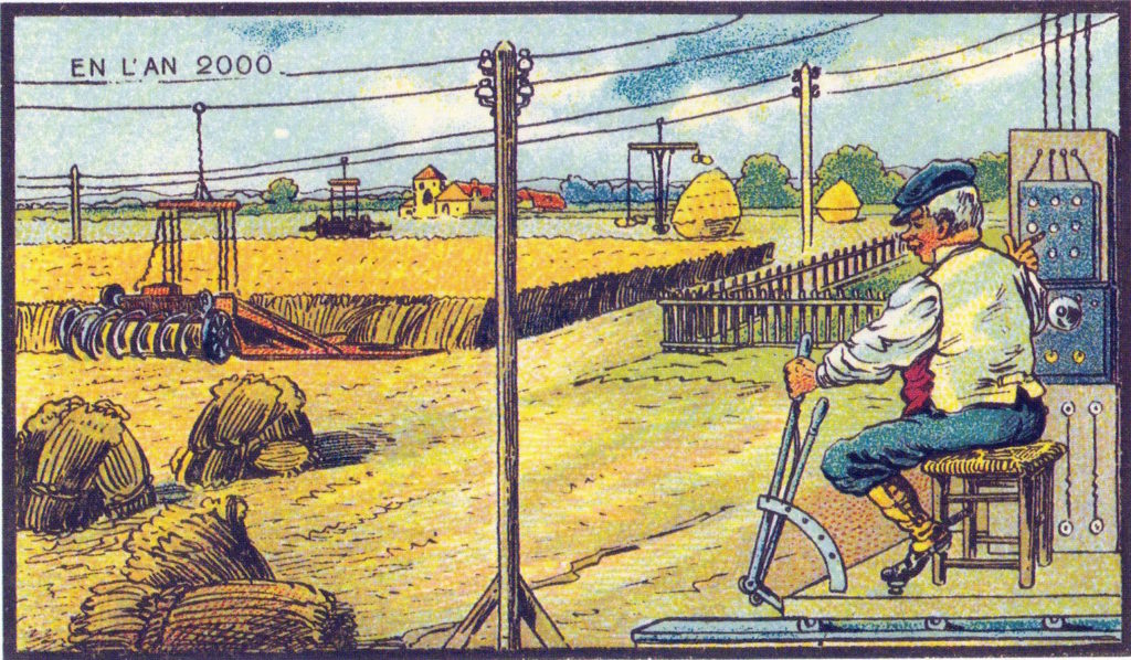 l'an 2000 imagine en 1900 fermier