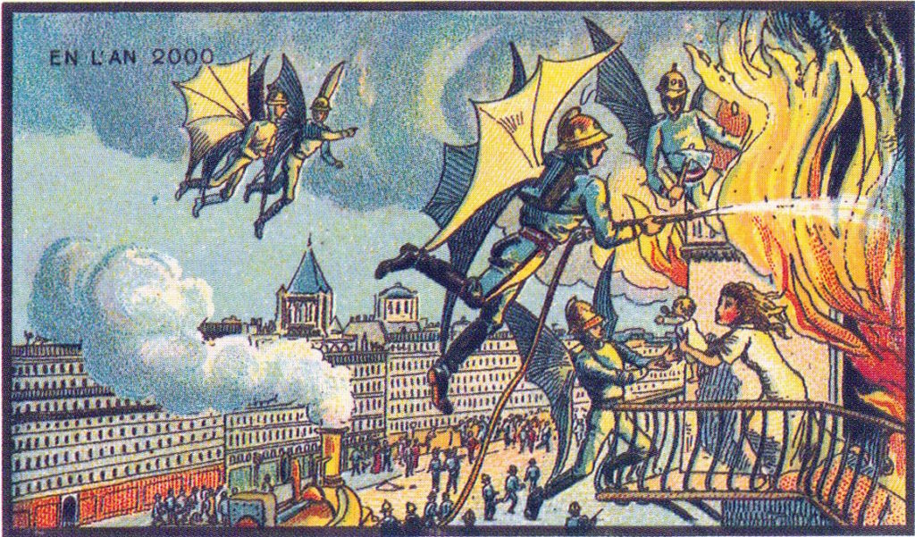 l'an 2000 imagine en 1900 pompiers