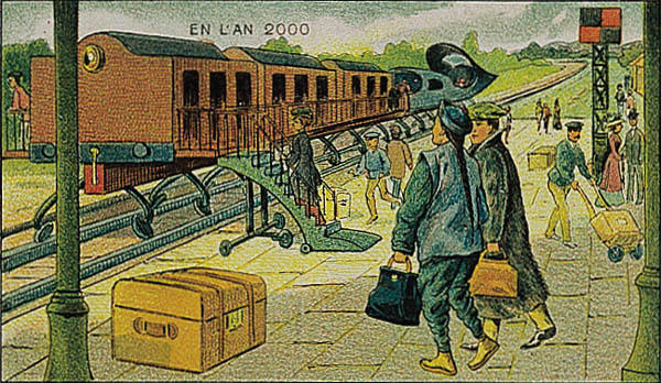 l'an 2000 imagine en 1900 train