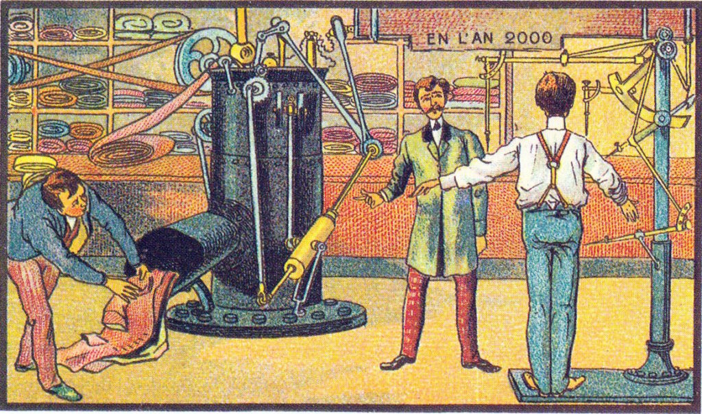 l'an 2000 imagine en 1900 - magasins de vetements
