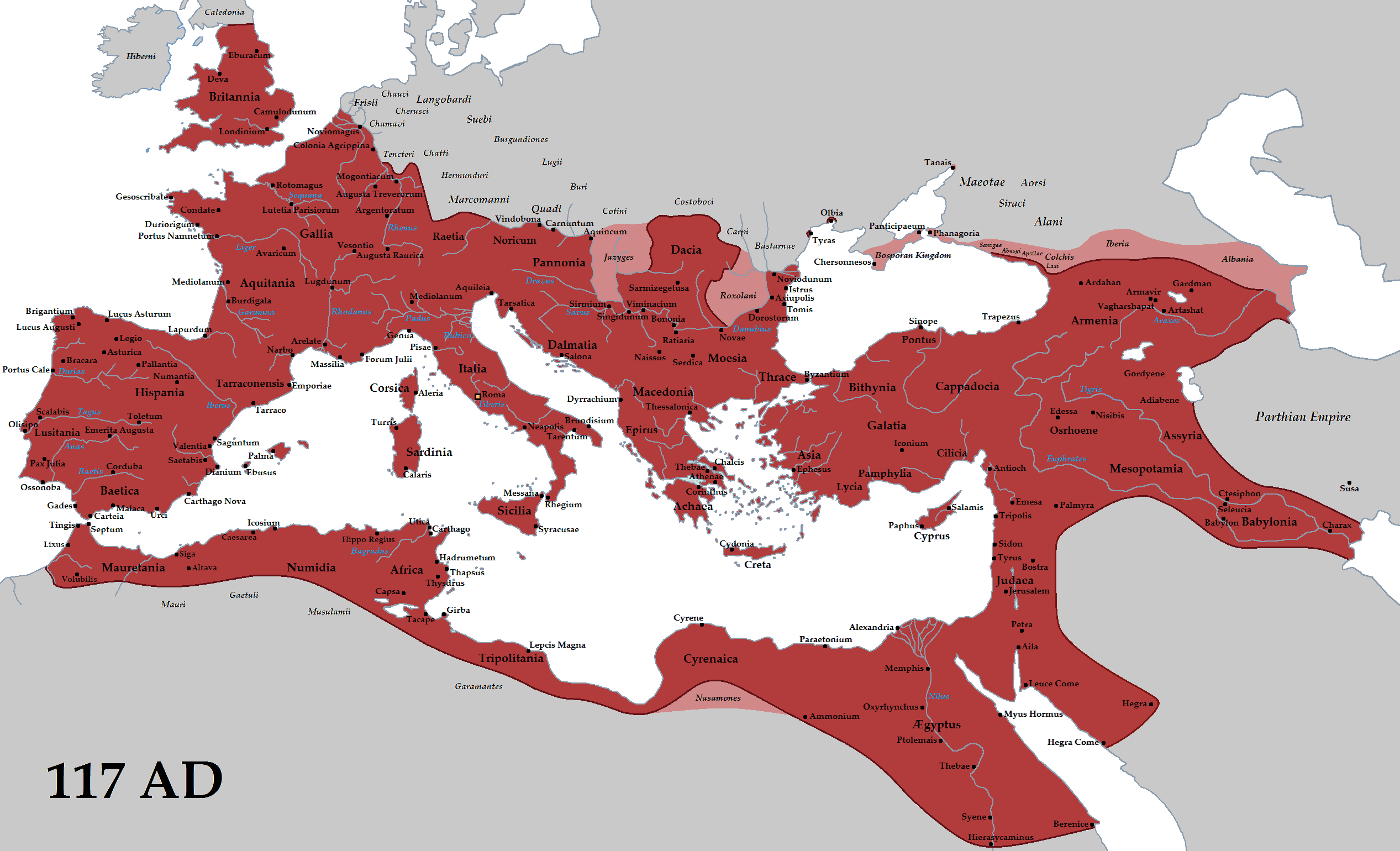 La culture générale - carte empereur romain