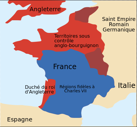 guerre de cent ans carte