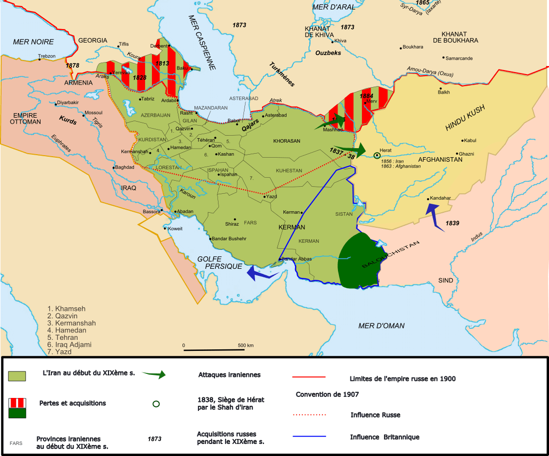 revolution iranienne carte