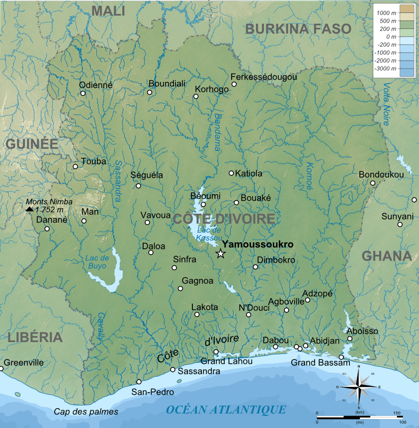 capitale de la côte d'ivoire