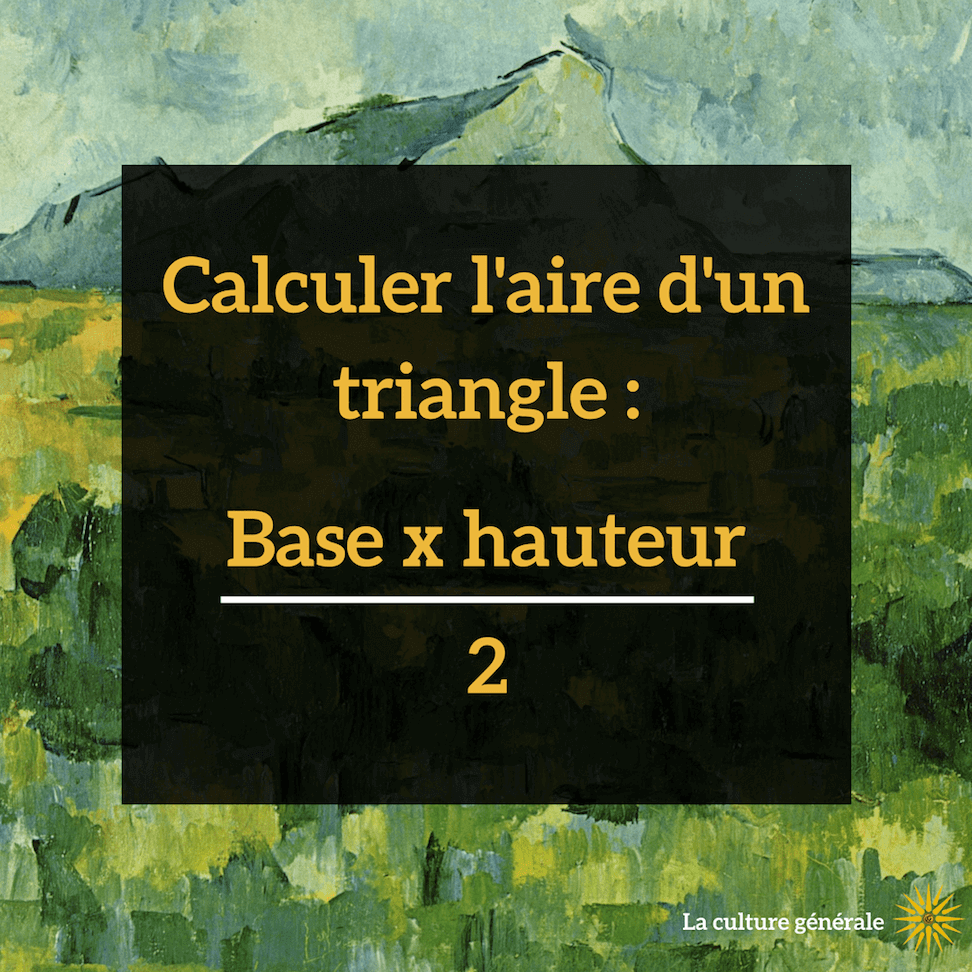 calculer aire triangle calculer aire triangle