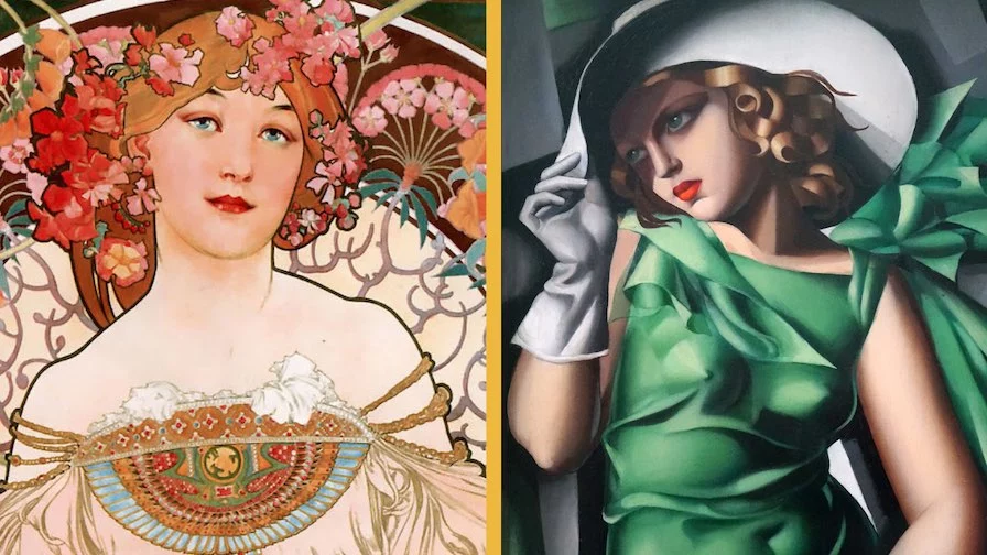 difference art nouveau art deco