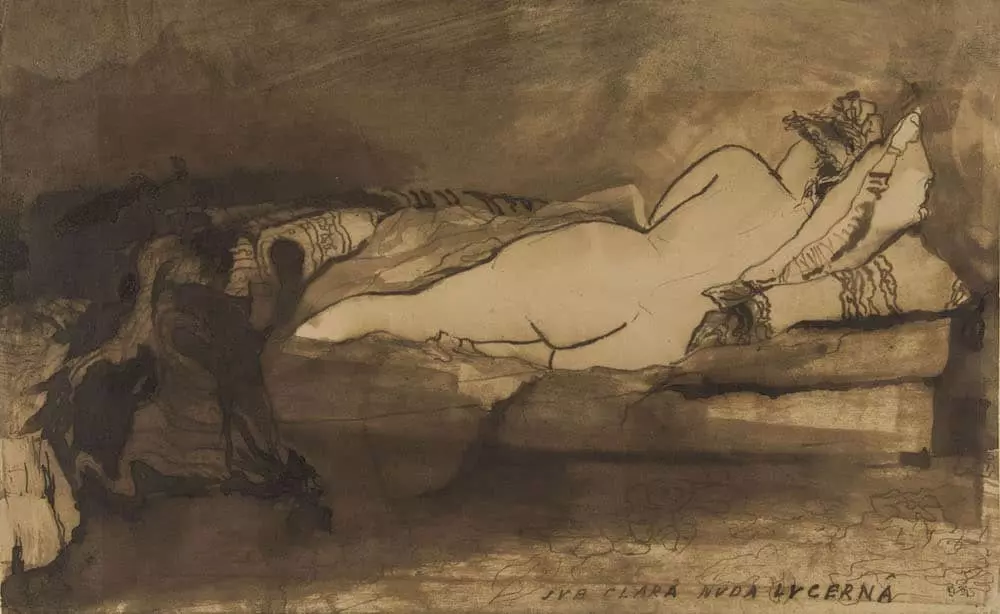 dessins victor hugo Sub clara nuda lucerna