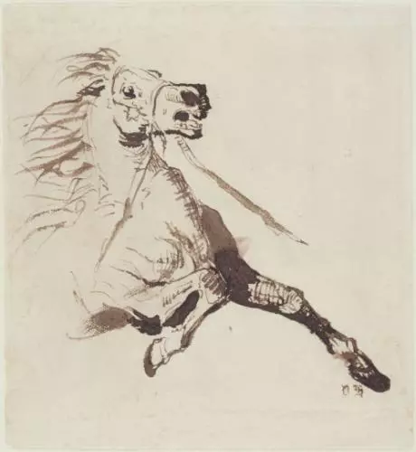 dessins de victor hugo cheval au galop