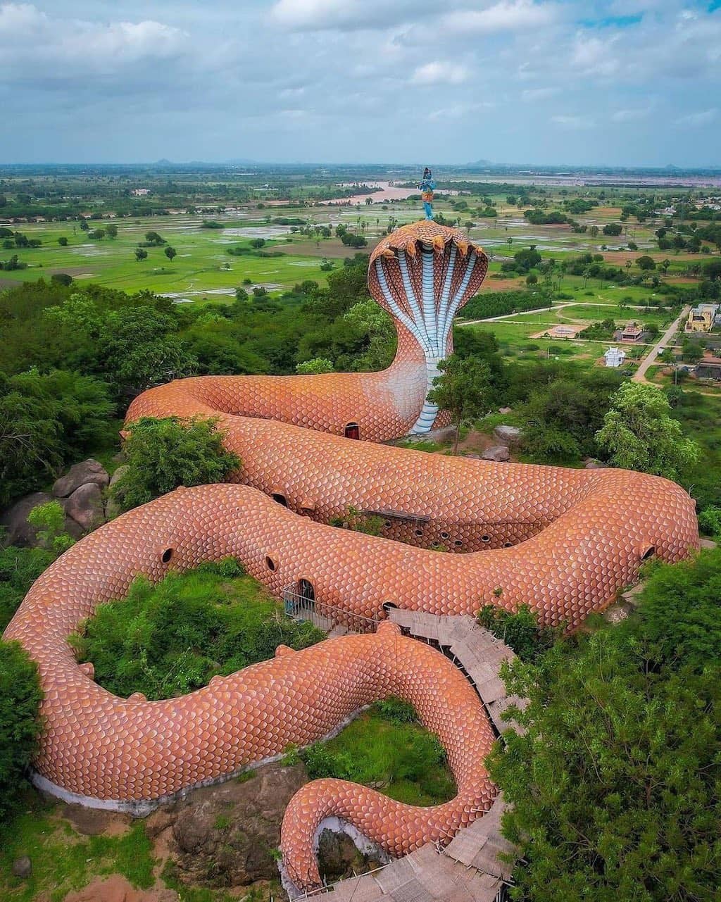 serpent krishna temple