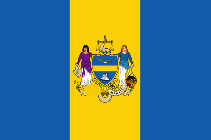 drapeau ville philadelphie usa