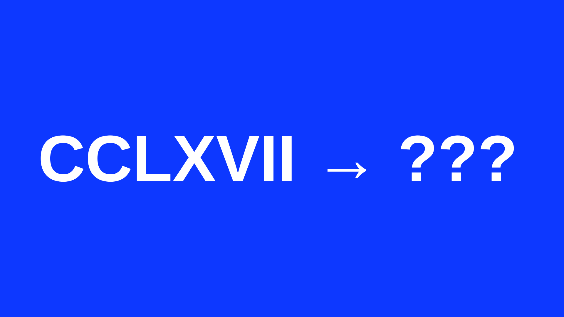 Quiz : les chiffres romains (n&deg;6)