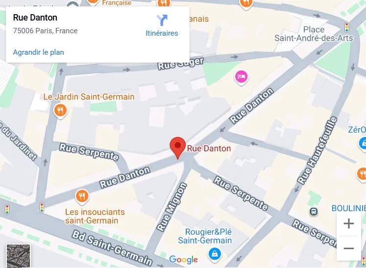 Rue Danton &agrave; Paris : histoire, patrimoine et &eacute;volution