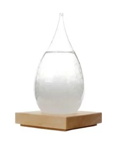 Baromètre à cristaux en forme de goutte d'eau