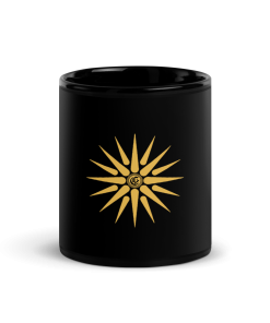 Mug brillant noir logo du savoir CG