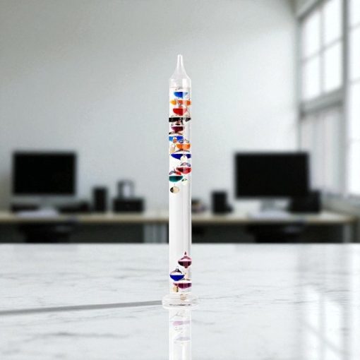 Thermomètre de Galilée grand modèle de 53cm et 12 sphères