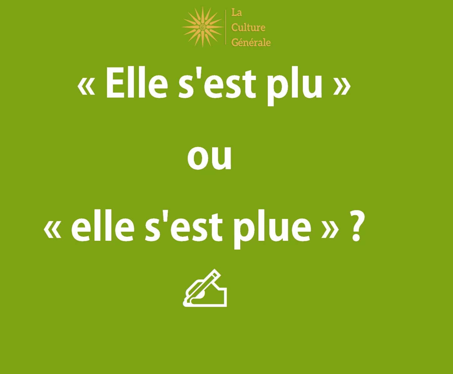 &laquo; Elle s&rsquo;est plu &raquo; ou &laquo; elle s&rsquo;est plue &raquo; ? R&egrave;gle d&rsquo;accord ✍️