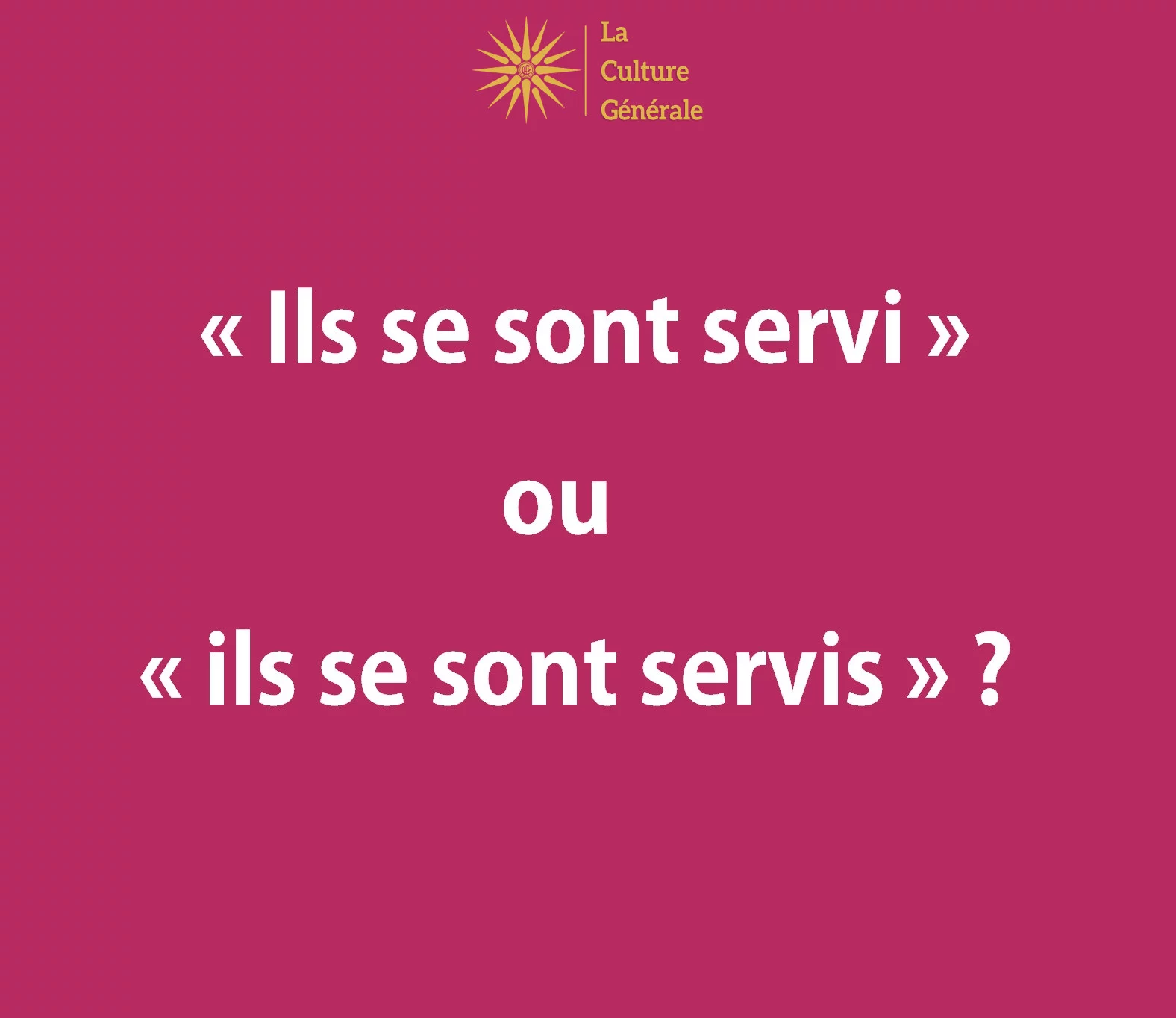 &laquo; Ils se sont servi &raquo; ou &laquo; ils se sont servis &raquo; ? R&egrave;gle d&rsquo;accord ✍️