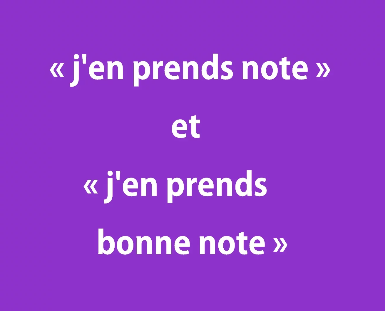 &laquo; j&rsquo;en prends note &raquo; et &laquo; j&rsquo;en prends bonne note &raquo; : orthographe ✍️