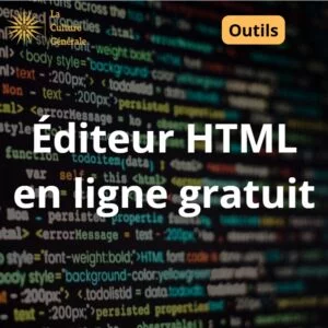 &eacute;diteur HTML en ligne gratuit