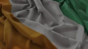 Drapeau orange blanc vert