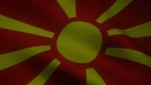 drapeau avec soleil