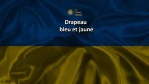 drapeau bleu et jaune