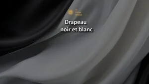 drapeau noir et blanc