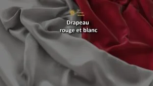 drapeau rouge et blanc