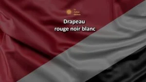 drapeau rouge noir blanc