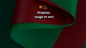 drapeau rouge vert