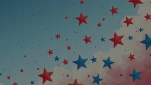 drapeau avec etoile
