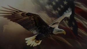 drapeau avec un aigle​
