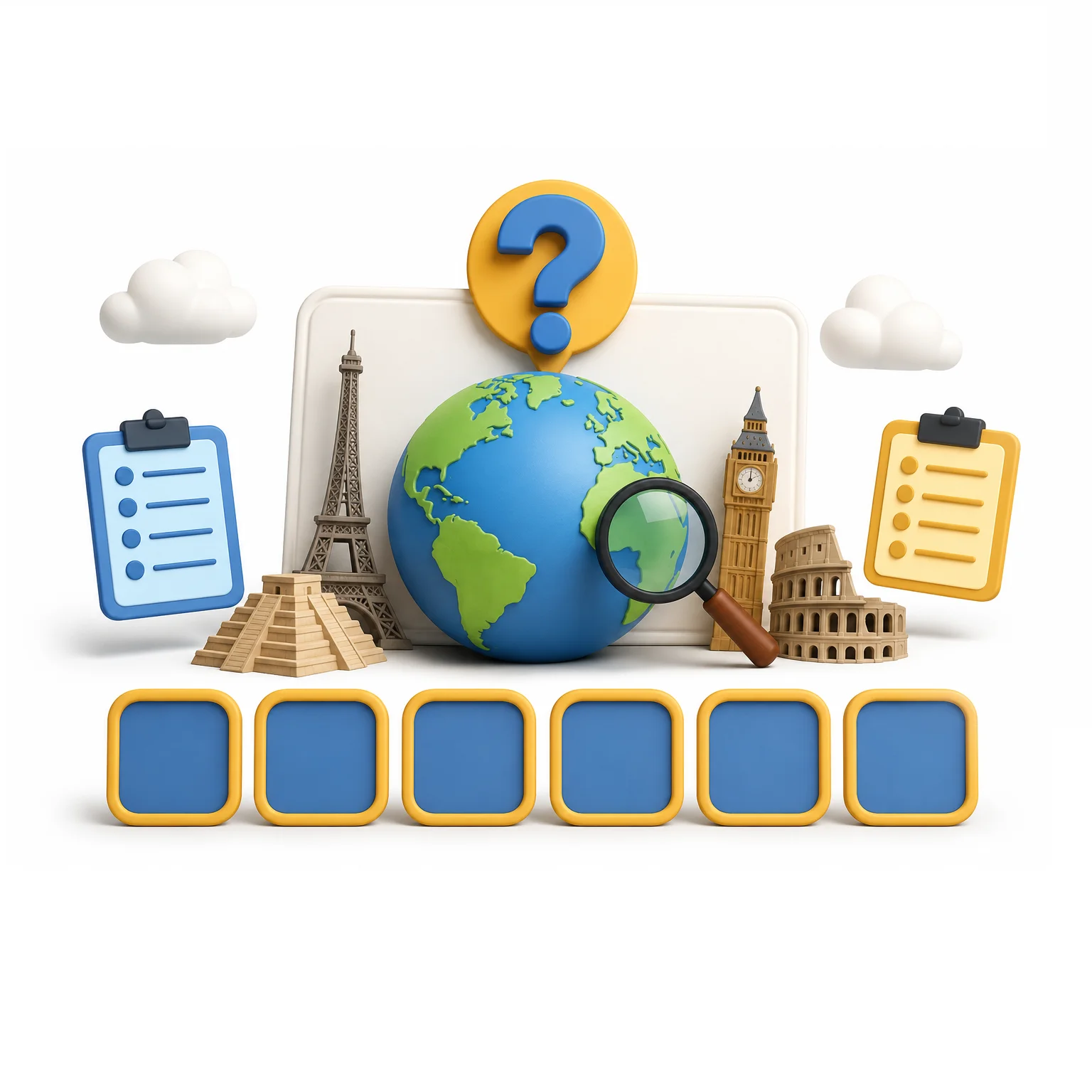 Quiz r&eacute;bus : saurez-vous deviner ces 6 pays en images ?