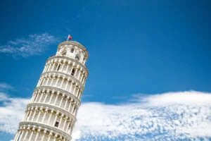 pourquoi la tour de pise est pench&eacute;e